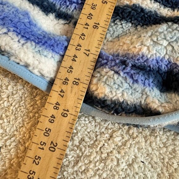 Athleta Girl Jacket Size Large So Toasty Tugga Sherpa Full zip up Cozy Fuzzy - Picture 9 of 12